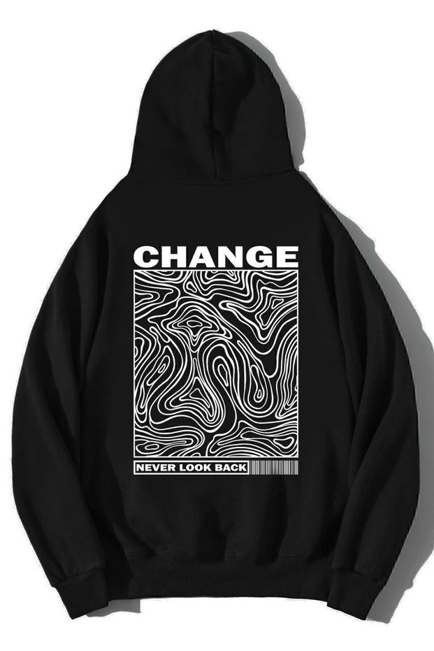 Unisex Oversize Never Look Back Hoodie