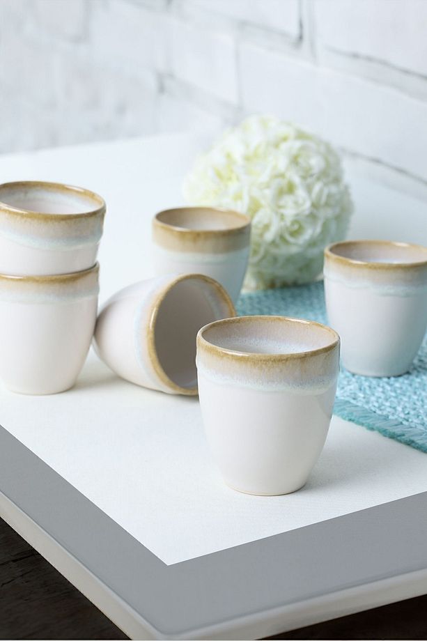 Shizen Krem Latte Kupa 8 Cm 6 Adet Q44 - 3