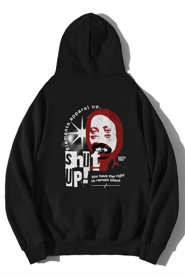 Unisex Oversize Shut Up Hoodie