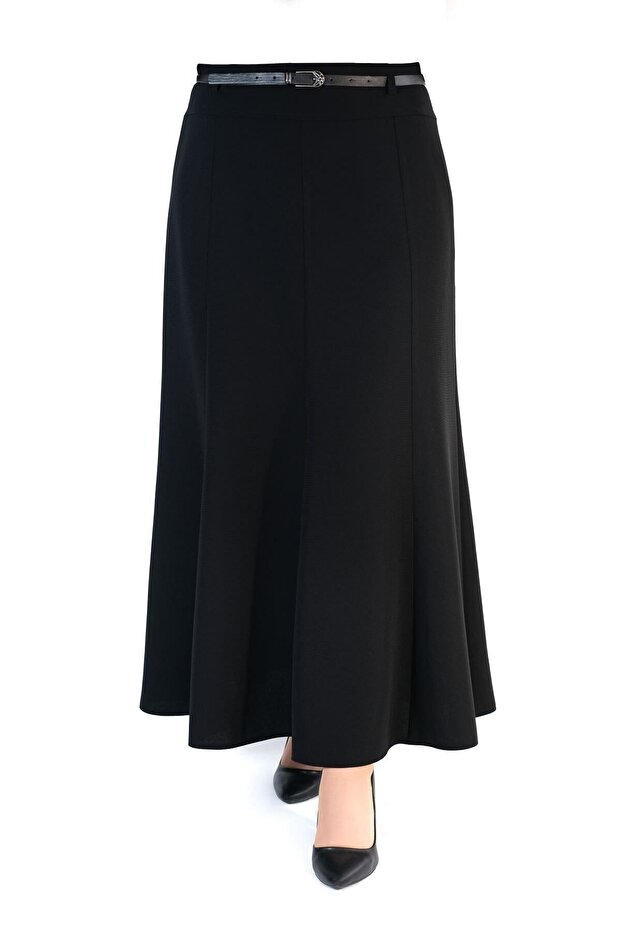 Women's Hijab Long Black Fish Skirt