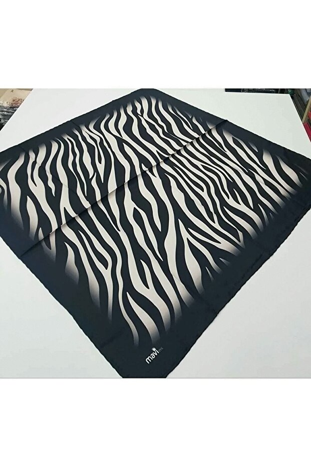 Zebra Pattern Twill Digital Scarf