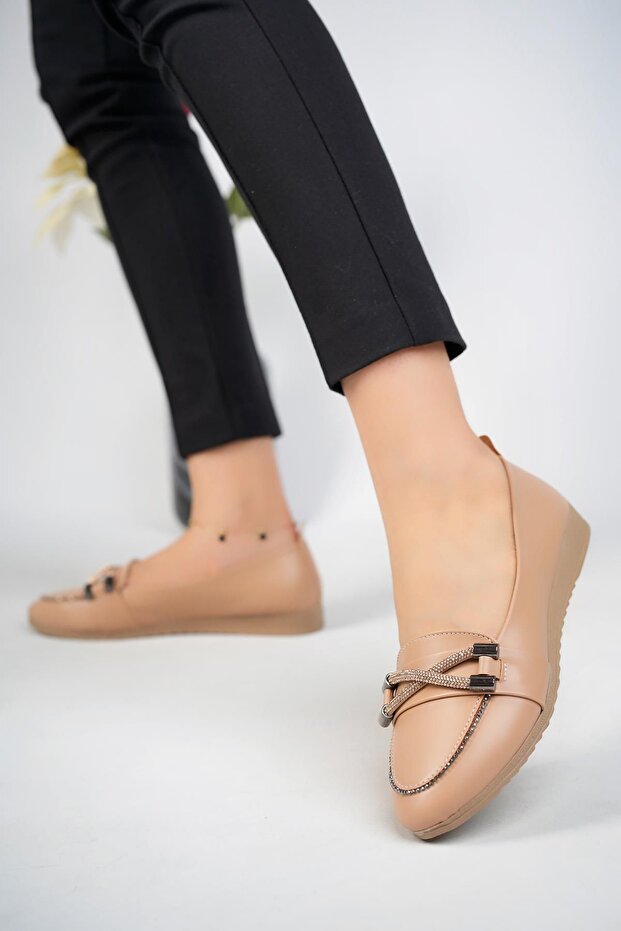 Grawel Daily Stylish Style and Comfortable Stone Women's Ballerinas