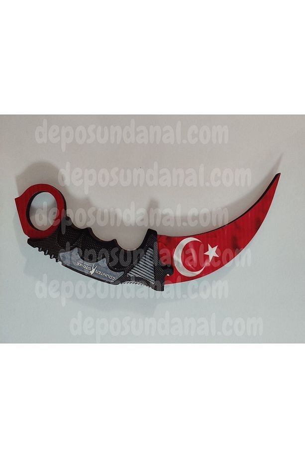 Ahşap Cs-go Bayrak Karambit - 1