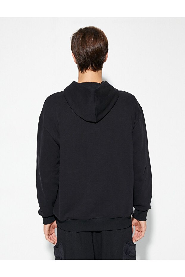 Erkek Kapşonlu Sweat - 4