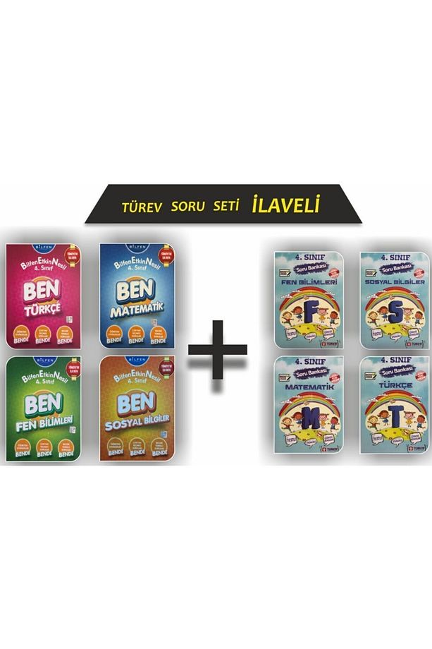 4. Sınıf Ben Matematik Türkçe Fen Sosyal Bilgiler Etkin Nesil Seti + Türev Soru Seti Ilave - 1