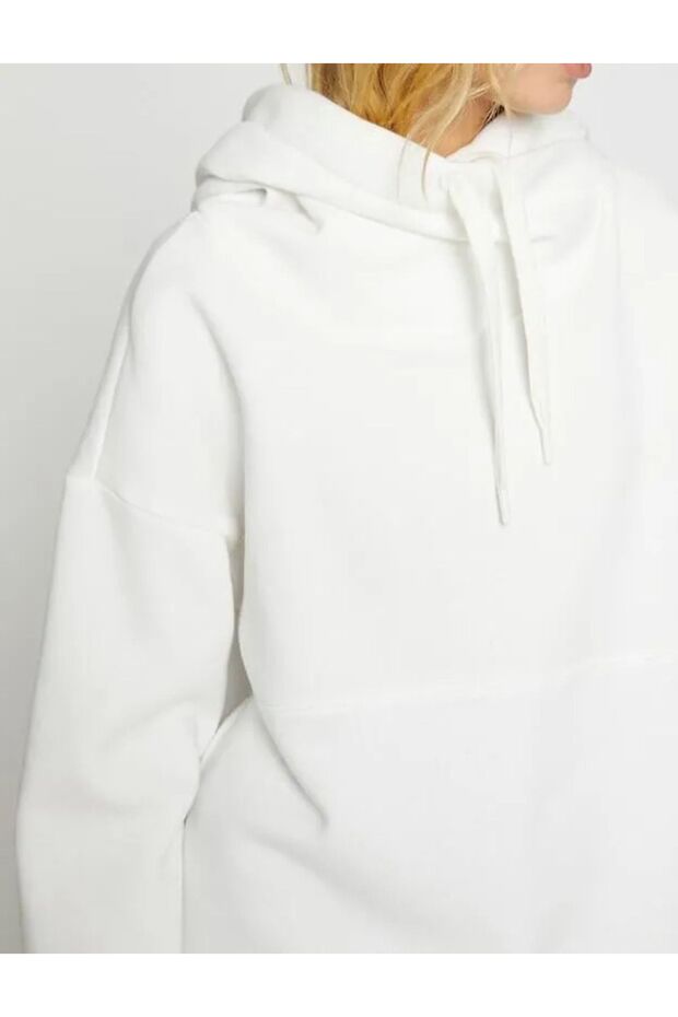Kadın Kapüşonlu Basic Sweat - 5