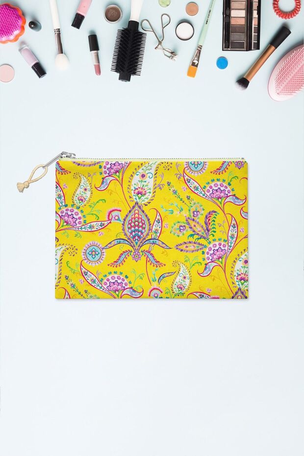 Patterned Makeup Bag Suitable for Multi-Purpose Use - 1