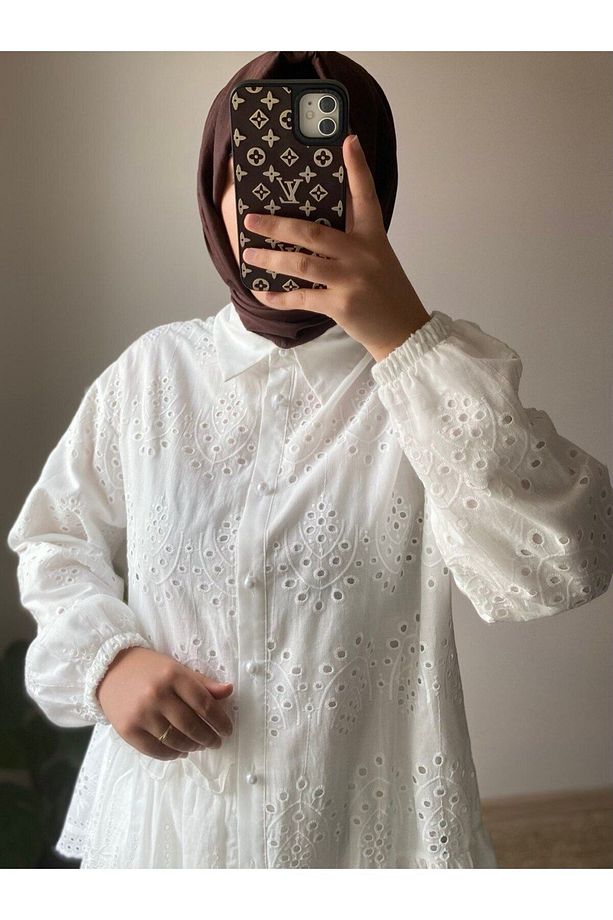 Fırfırlı Fisto Tunik Gömlek - 5