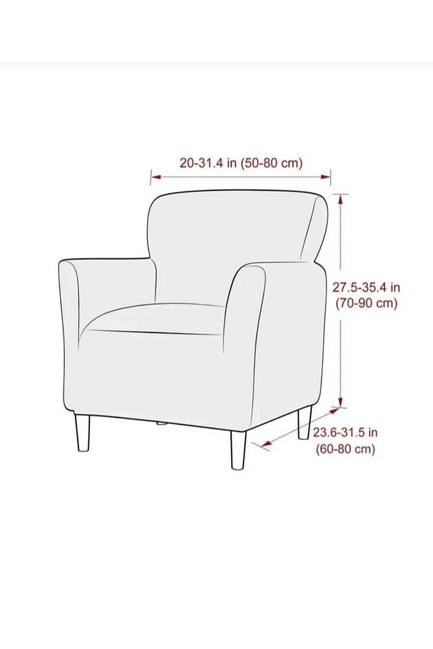 Likrali Streç Lastikli Esnek Kare Desen Berjer Tek Kişilik Kotuk Örtüsü Koltuk Kılıfı Sofa Cover - 7