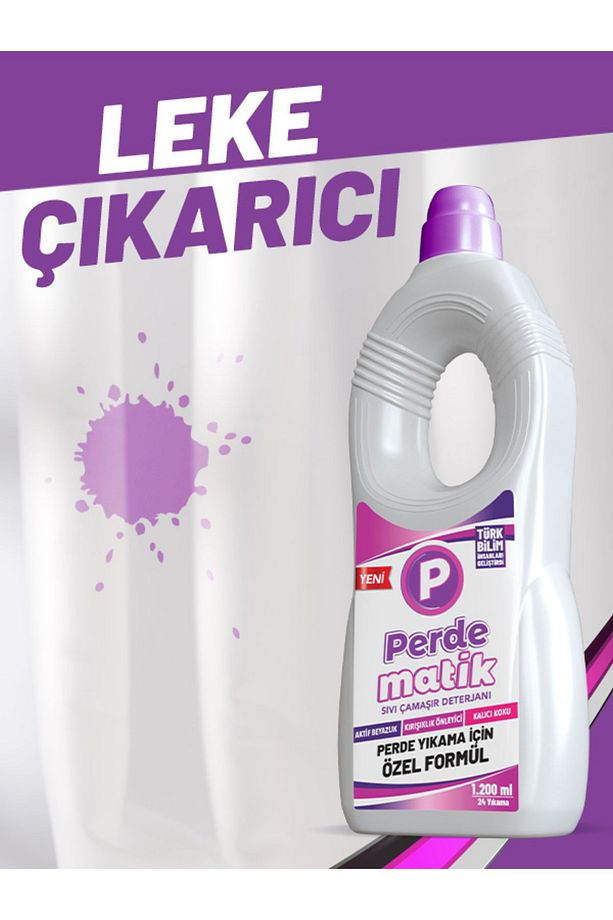 Tül, Dantel Ve Hassas Kumaşlar Için Sıvı Perde Vegan Çamaşır Deterjanı 2adet 1200 ml - 7
