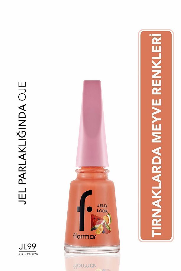 Jelly Look Yüksek Pigmentli & Parlak Bitişli Jel Görünümlü Oje - 1