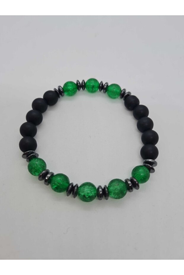 Certified Necef, Hematite, Onyx Natural Stone Bracelet Design