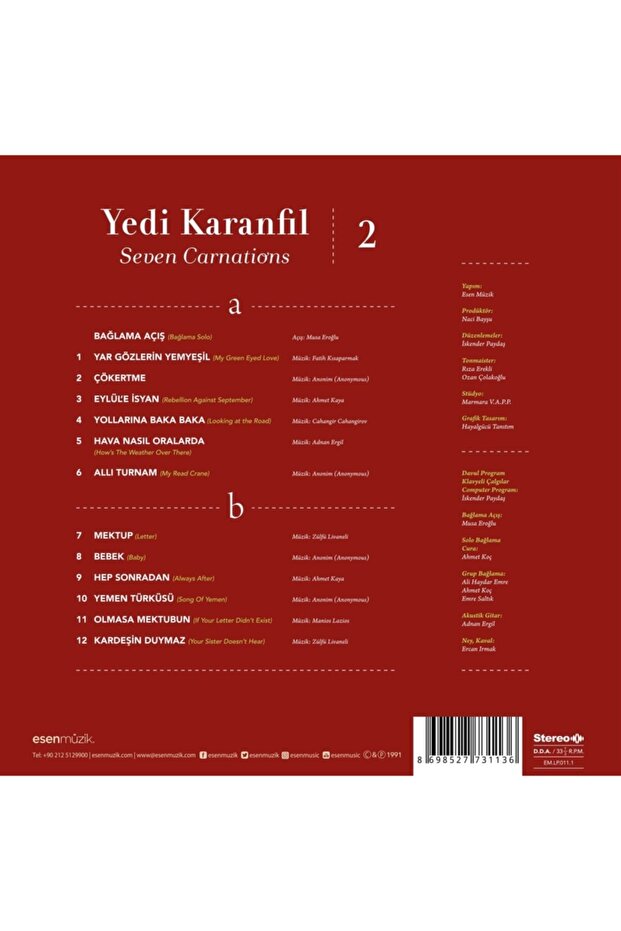 Plak - Yedi Karanfil - 2 - 2