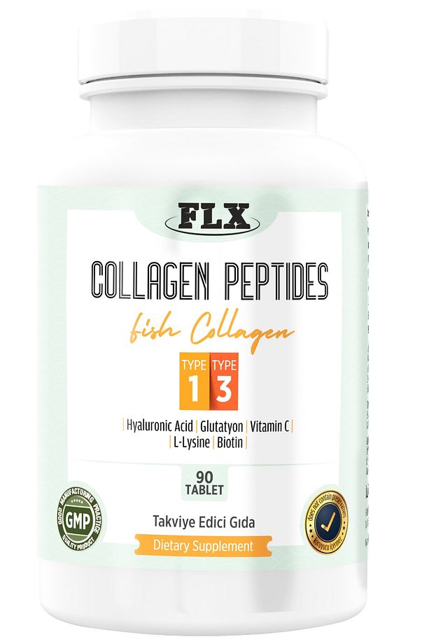 Balık Kolajeni Tip 1 Tip 3 Fish Collagen 90 Tablet - 1