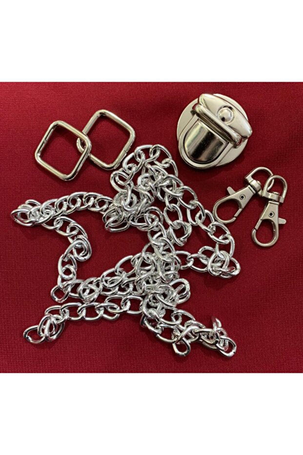 Silver Bag Chain Set - 1