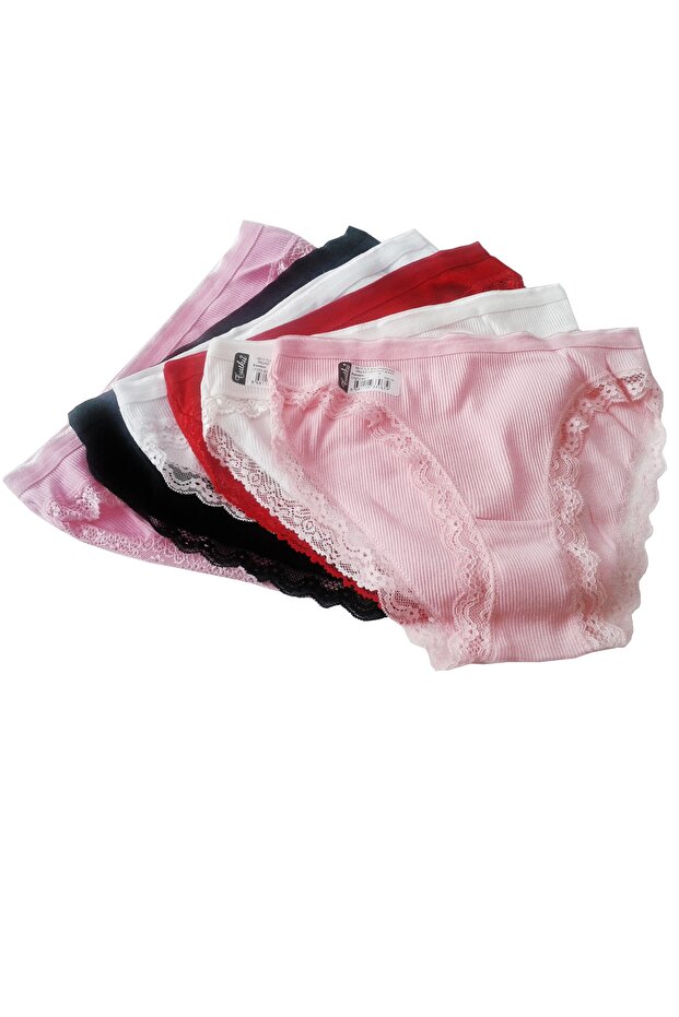 Camisole Lace Women's Panties Mixed Color Pack 6 Pieces