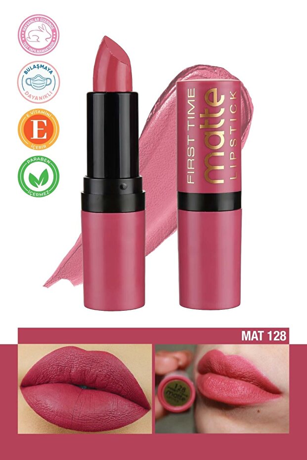 Fırst Tıme Rich Matte Lipstick - 128 - 1