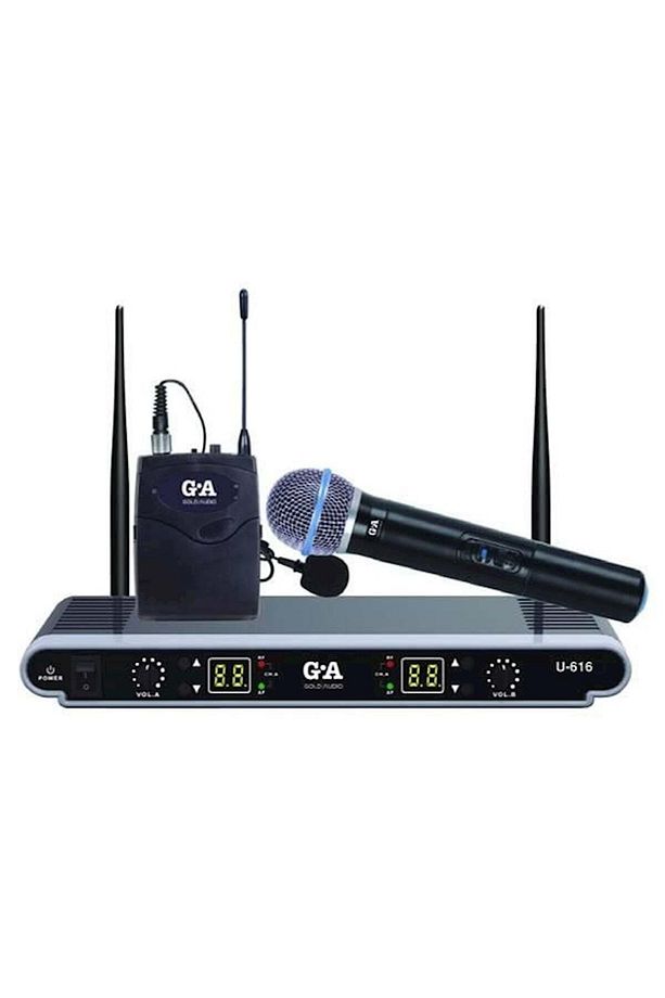 U-616ey Kablosuz Tek El Tek Yaka Uhf Mikrafon - 1