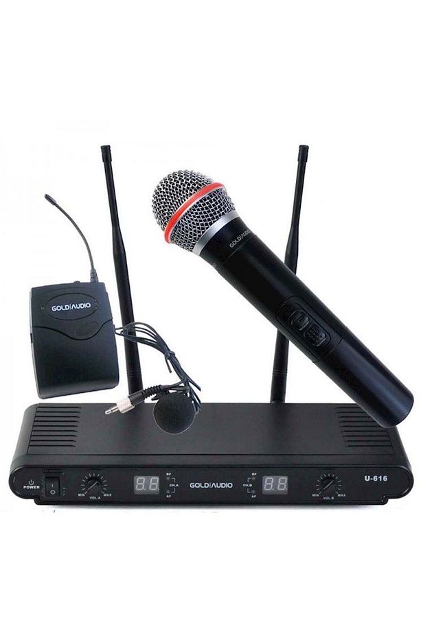 U-616ey Kablosuz Tek El Tek Yaka Uhf Mikrafon - 3