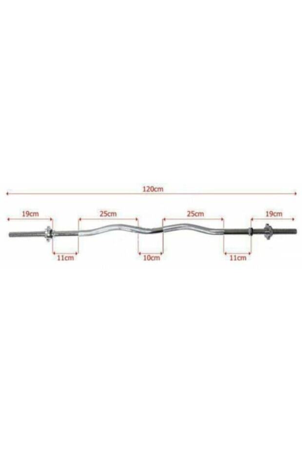 Z (curl) Bar 120 Cm Curl Dambıl Ağırlık Barı - 4