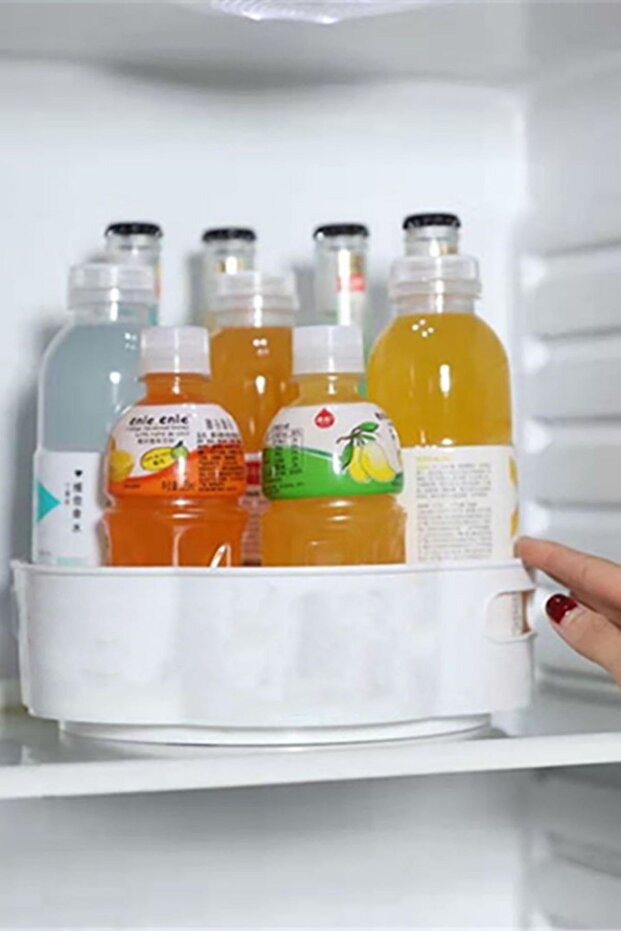 Round Tray with 360 Degree Rotating Mechanism - Presentation and Service Organizer Table - 3