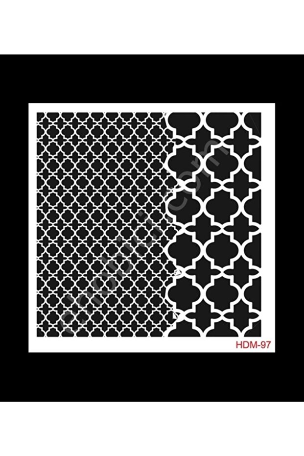 Hdm97 ديكور المنزل استنسل ميدي (25x25)