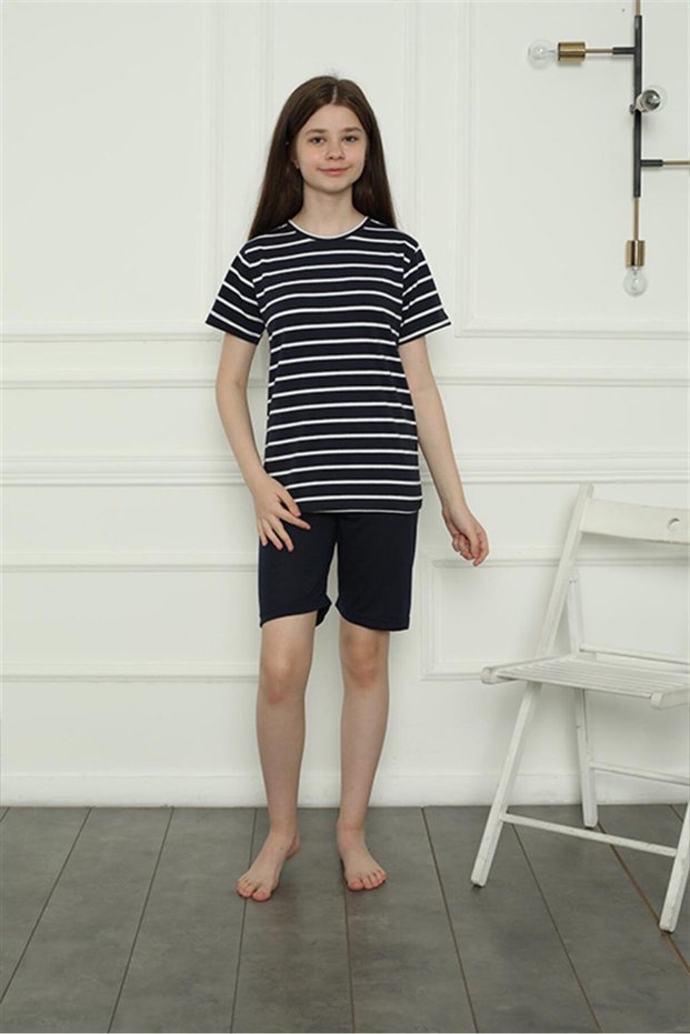 Girl's Combed Cotton Shorts Pajama Set 20407