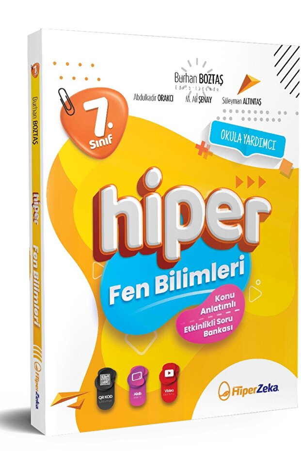 Hiper Zeka 2026 7. Sınıf Hiper Fen Bilimleri Konu Anlatımlı & Etkinlikli Soru Bankası | Burhan Boztaş