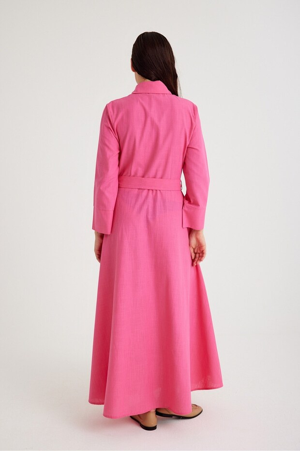 Rose Elbise Pembe - 8