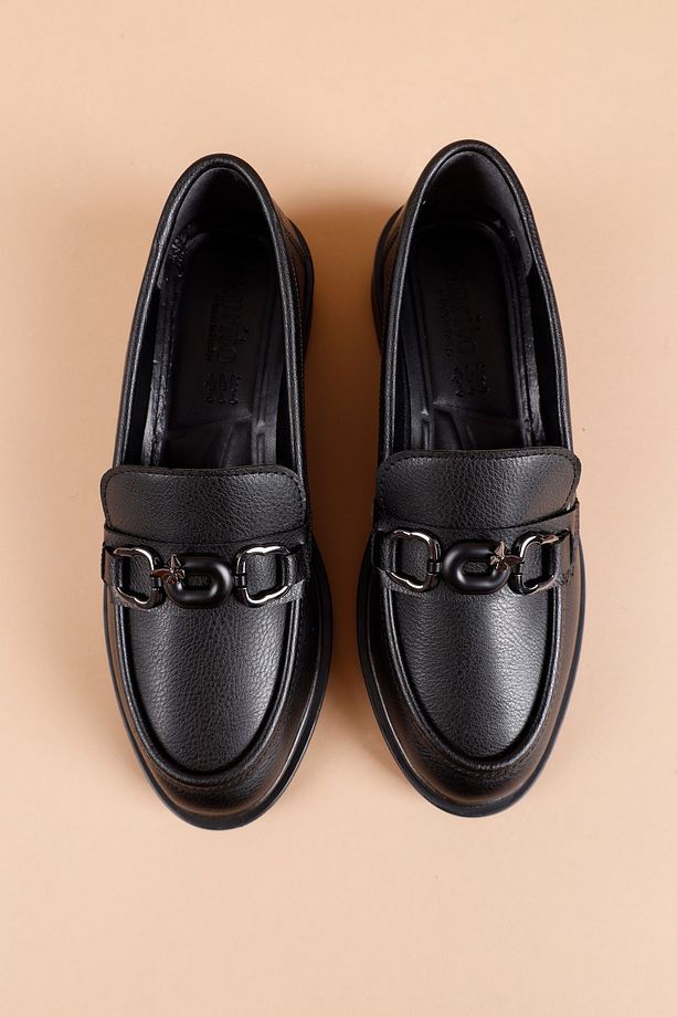 Mader Kadın Siyah Loafer Ayakkabı - 7