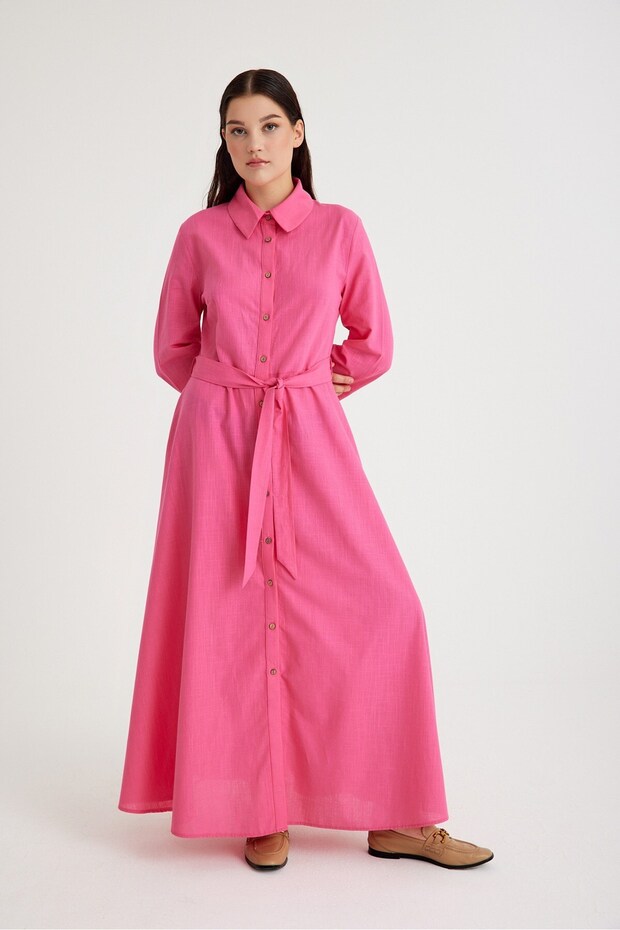 Rose Elbise Pembe - 6