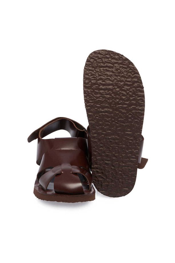 Kahve Deri Erkek Sandalet - E24y1sn56793-a24 - 4