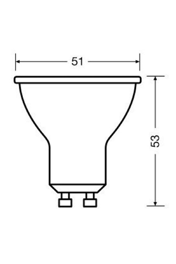 Osram Gu10 Duylu 4,5w Led Ampul 2700 Kelvin Sarı Işık 10 Adet - 2