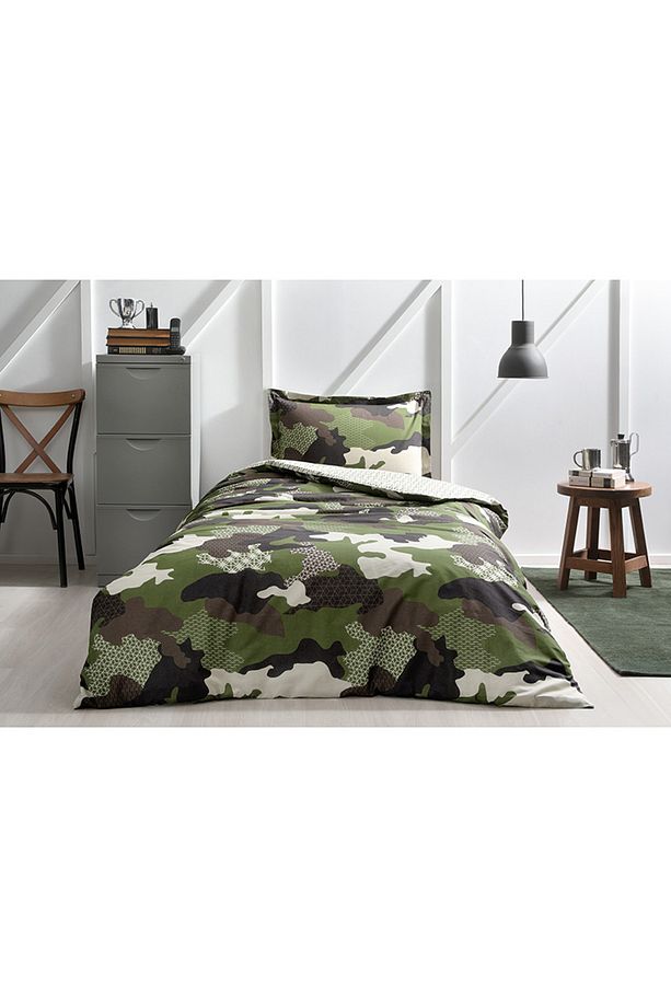 Camouflage Tek Kişilik Nevresim Takımı - 2