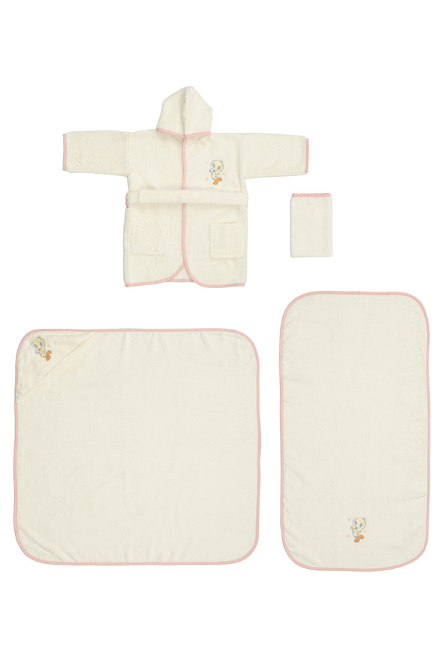 Tweety Star Licensed Embroidered Bamboo Newborn Baby Set