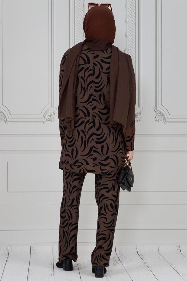 Brown Tulip Double Set - 5