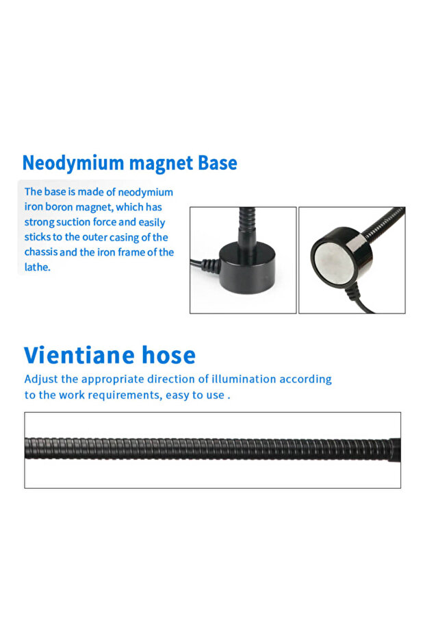 Sunshine SS-804 Masaüstü Led Lamba Manyetik Taban Güçlü Işık - 4