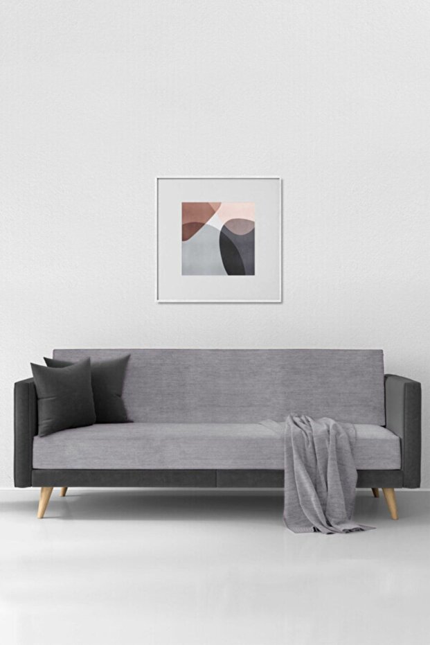 Chenille Sofa Cover - Light Gray
