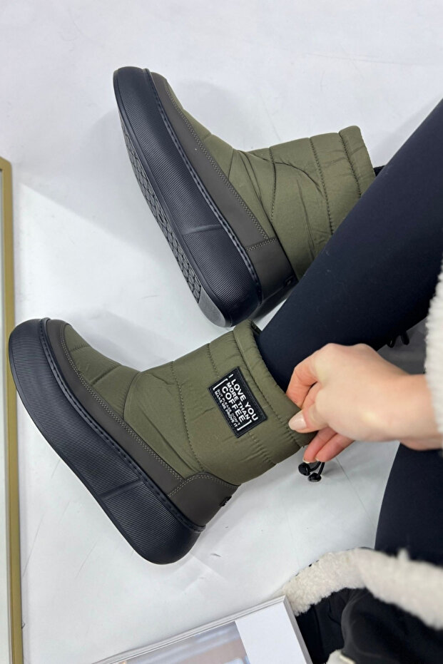 Haki Anorak Kadın Bot GD111 - 1