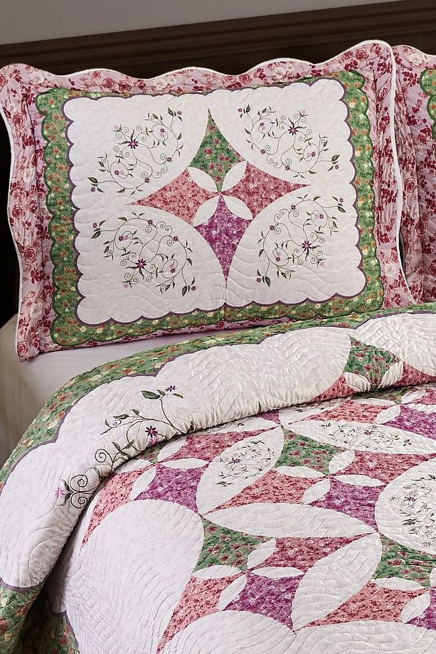 Örtüm Julia Çift Kişilik Kapitone Yatak Örtüsü Takımı - Pembe - 2