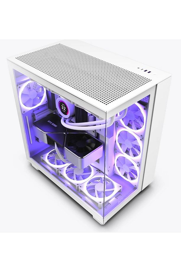 H Series H9 Flow Cm-h91fw-01 Beyaz Atx Mid Tower Gaming (OYUNCU) Kasa - 1