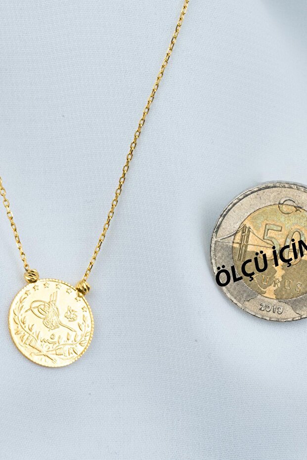 Çeyrek Reşatlı 22 Ayar Altın Kolye - 6