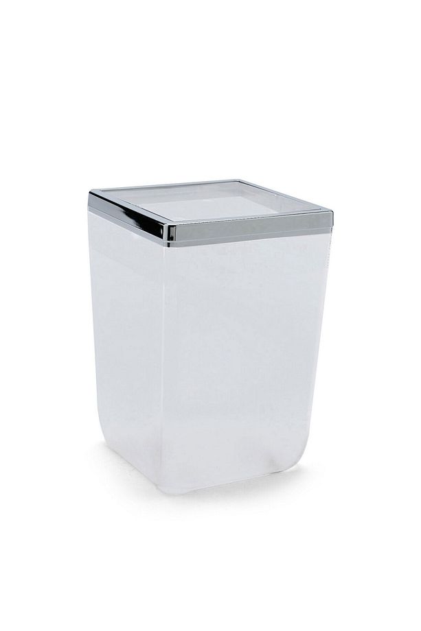 Biga Çöp Kovası 6 Lt Şeffaf-krom - 1