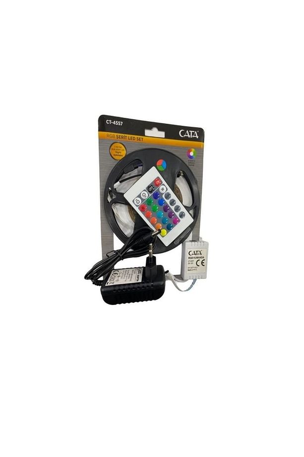 Ct-4557 Rgb Şerit Led Seti 5 Mt Rgb Led 3 Renk Trafo Rgb Kumanda - 1