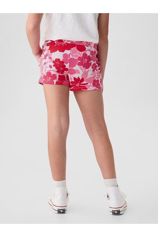 Kız Çocuk Pembe Gap Logo Fransız Havlu Kumaş Pull-On Şort - 3
