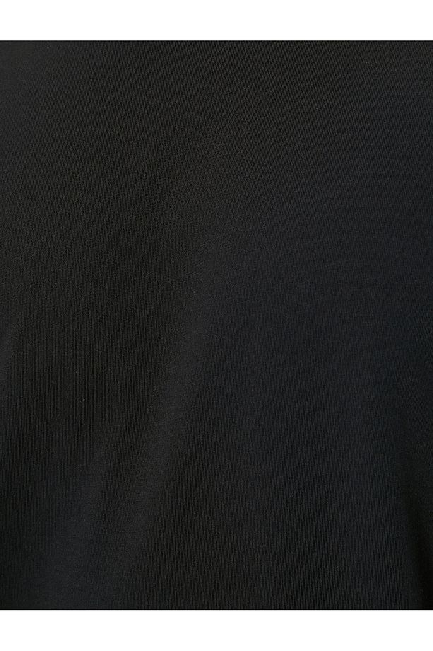 Bisiklet Yaka Regular Fit Pamuklu Kısa Kollu Basic Tişört - 6
