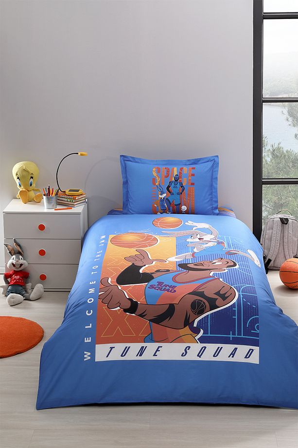 Space Jam Lebron Tek Kişilik Lisanslı Çocuk Nevresim Takımı - 1