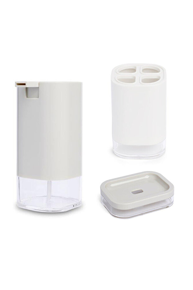 Klar Bej 3'Lü Banyo Seti - 1