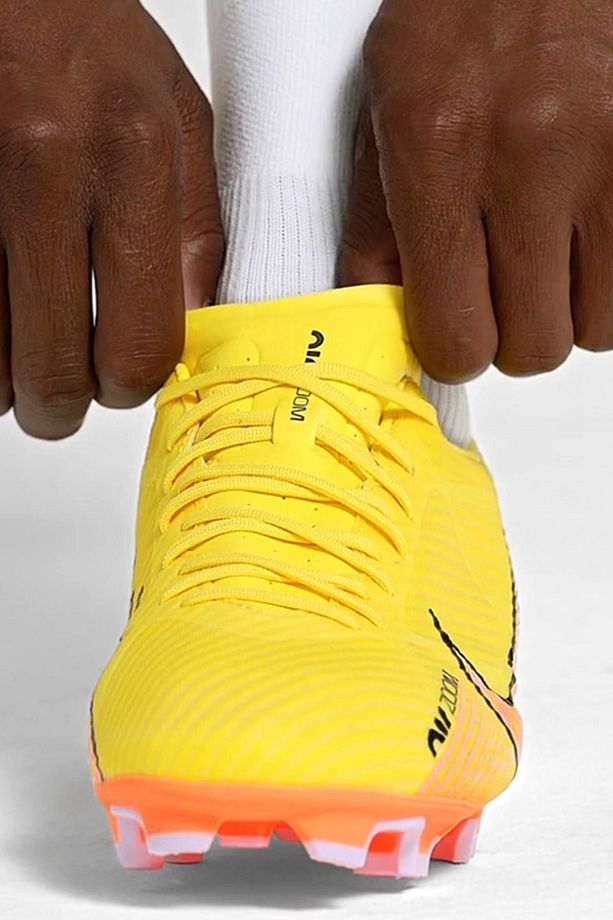 Mercurial Air Zoom F.g. M.g. Erkek Soccer Shoes Krampon Sarı - 6