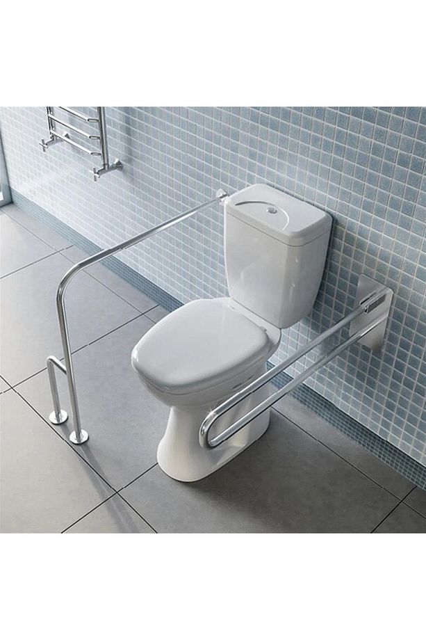 Q32 Mafsallı Standart Banyo Wc Engelli Tutunma Barı - 3
